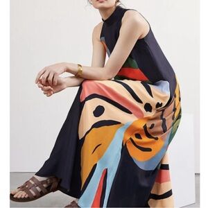 Anthropologie x FARM Rio Halter Maxi Dress